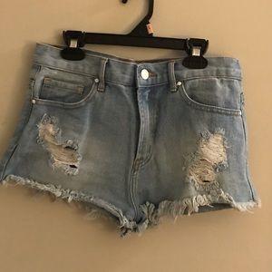 F21 Cutoff Jean Shorts - SIZE 28 - WORN ONCE